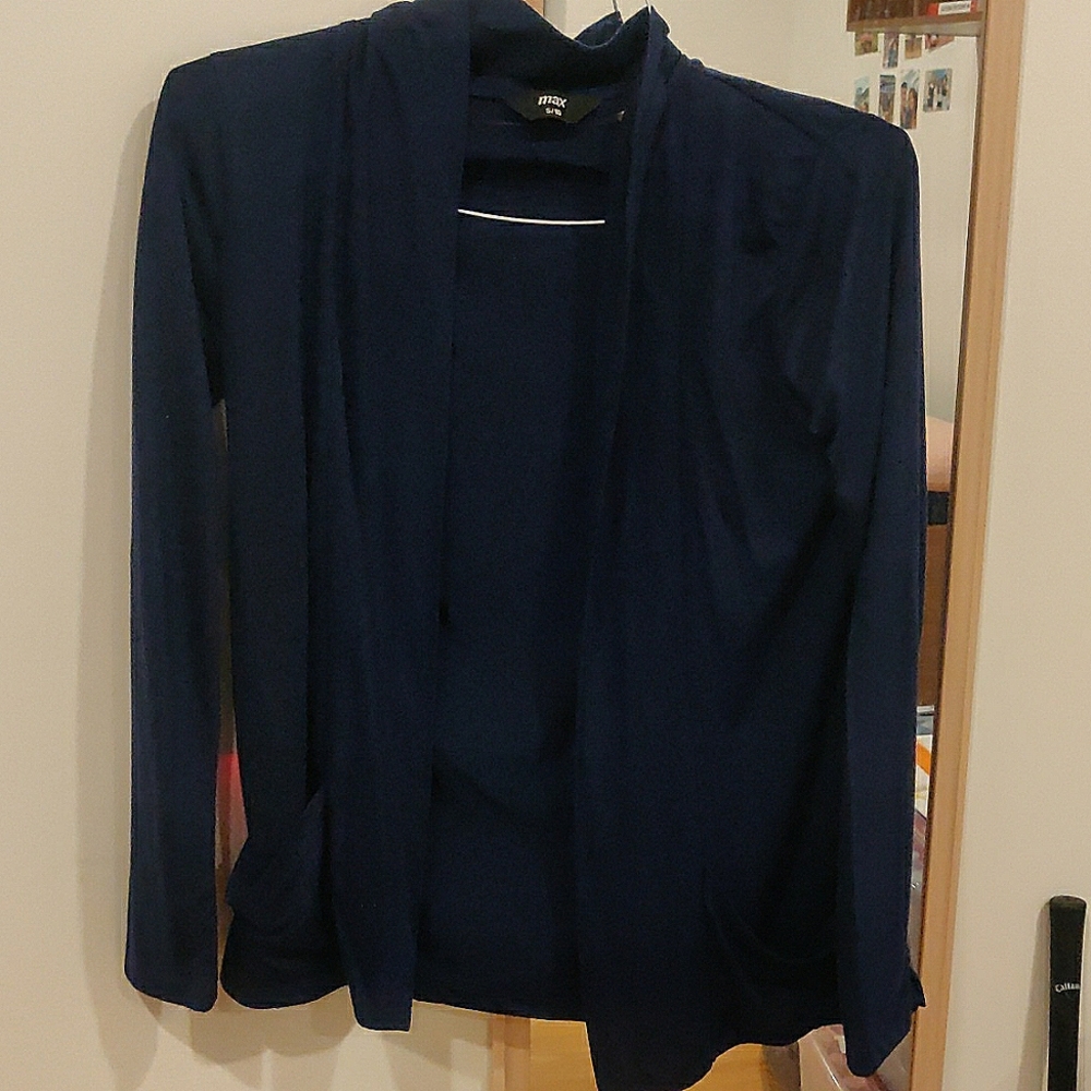Blue cardigan